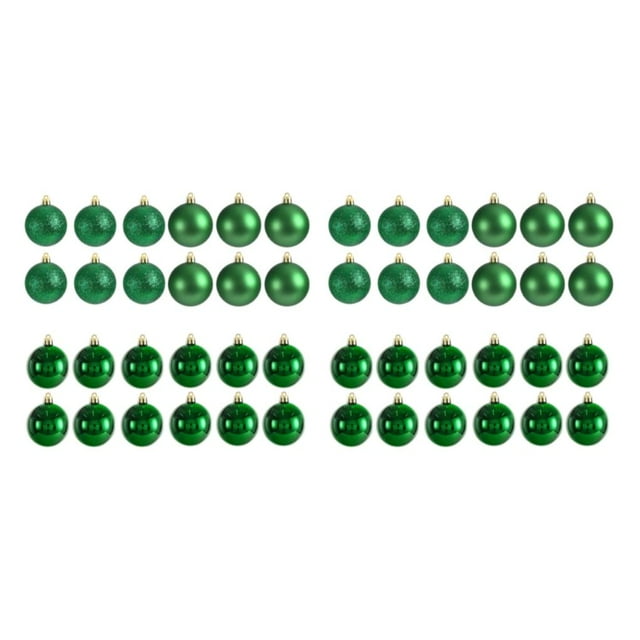 Transemion 24pieces Effective Decoration Balls Easy To Christmas Essentials Durable green 2Set