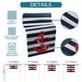thumbnail image 7 of Table Runner Dresser Scarf 13 x 70 Inch Nautical Anchor Coastal Navy Blue Stripe Table Runners Non-Slip Heat Kitchen Dining Table Decor for Indoor Outdoor Home Party Decoration, 7 of 7