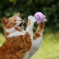 thumbnail image 1 of Pelota de juguete interactiva inteligente para gatos, pelota de juguete móvil inteligente para gatos, bola rodante y automóvil con luz colorida para g Violeta, 1 of 8