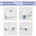 thumbnail image 3 of 1/4 Inch OD Tee-type Quick Connect Water Purifier Tube Connector Filter Pipe Joint for Reverse Osmosis System 5pcs, 3 of 7