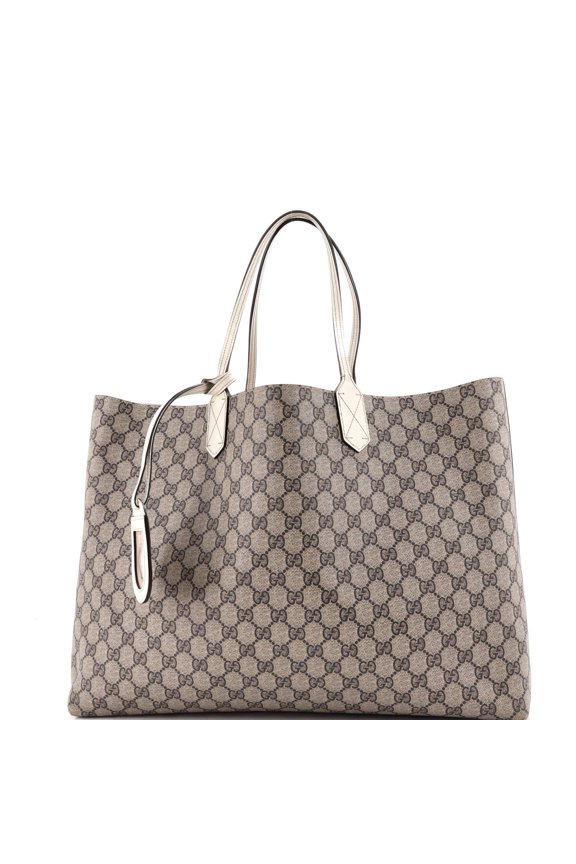 Pre-Owned Reversible Tote GG Coated Canvas with Leather Medium By Rebag