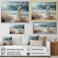 thumbnail image 4 of Designart "Winter Reverie at the Beach I" Nautical & Beach Floater Framed Canvas Wall Art, 4 of 7
