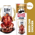 thumbnail image 3 of Pringles Miller Lite Beer Can Chicken Potato Crisps Chips, Lunch Snacks, 5.5 oz Canister, 3 of 9