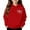 Swt 290# Red, variant on WAYUTE Girls Sweatshirts Long Sleeve Hooded Sweatshirt with Double Heart Print Cute Casual Comfort Soft Pullover Top for Kids and Toddler