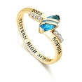 thumbnail image 5 of USA Mementos Custom Women's Class Ring Sterling Silver for High School & College Graduates-Moonlight, 5 of 6