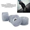 thumbnail image 4 of 4Pcs Skateboard Wheels - 78A Hardness PU Wheels, Multi Purpose Use, Longboard Skateboard Wheel Roller for All Ground Types, 4 of 7