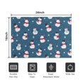 thumbnail image 5 of Blue Christmas Snowman Pattern Door Rugs,Washable Non Slip Door Mats Indoor,Decorative Door Mats,Entry Mat Indoor for Entrance,Bedroom,Kitchen,Bathroom,16"x24", 5 of 6