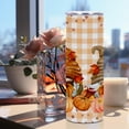 thumbnail image 3 of Fall 20oz Stainless Steel Tumbler Gnomes Gifts for Women Straight Skinny Water Bottle Autumn Leaves Pumpkin Gnome Travel Coffee Mug Insulated Tumblers Cups for Sisters Thanksgiving Christmas Birthday, 3 of 5