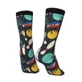 thumbnail image 3 of Goofa Bowling Ball Printed Men's Crew Socks, Soft Durable Breathable Moisture-Wicking with Odor Control Cotton socks, 3 of 9
