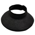 thumbnail image 2 of Sun Visor for Women - Wide Brim Roll-up Straw Hat Women Beach Visor Hats for Women UV Protection Foldable Sun Hat Women Beach Hat, 2 of 8