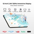 thumbnail image 4 of POCKAM P12 Pro 12 inch Tablet, Android 16 Tablets with Gemini AI, 48GB+256GB/2TB, 12000mAh, 2.4K 120Hz T7300 Octa-Core, 13MP+8MP, WiFi 5, Face ID, 4 of 13