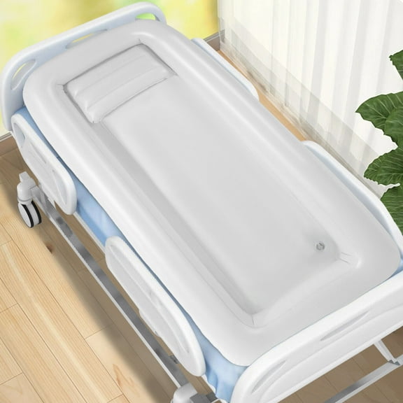 TFCFL Medical PVC Inflatable Bathtub Foldable Adult Shower Bath Tub with Electric Air Pump