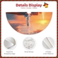 thumbnail image 3 of Sikiie Lighthouse At Sunset Coast Christmas Tree Skirt, Christmas Tree Decorations, Christmas Decor, Tree Mat Decoration(30-48IN)-30", 3 of 6