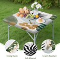 thumbnail image 4 of Elastic edge floral pattern table cover featuring boho motifs, perfect for 36 inch indoor outdoor tables, 4 of 6