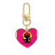 thumbnail image 1 of Normas finales oscuro Llavero de metal en forma de corazón dorado, 1 of 3