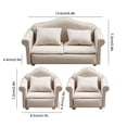 thumbnail image 3 of 112 Mini Meubles Canapé Simulation Miniature Chaises de Salon Enfants, 3 of 8