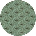 thumbnail image 1 of Ahgly Company Indoor Round Patterned DarkSeaGreen Area Rugs, 3' Round, 1 of 6