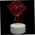 thumbnail image 4 of BEADCEST Heart Desk Lamp 1 Set Acrylic 16 Color Options for Table Decoration, 4 of 8