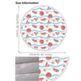 thumbnail image 2 of Matoen Large Round Microfiber Beach Towel Blanket with Tassels, Soft Absorbent Fast Dry, Summer Watermelon Theme (61"), 2 of 8