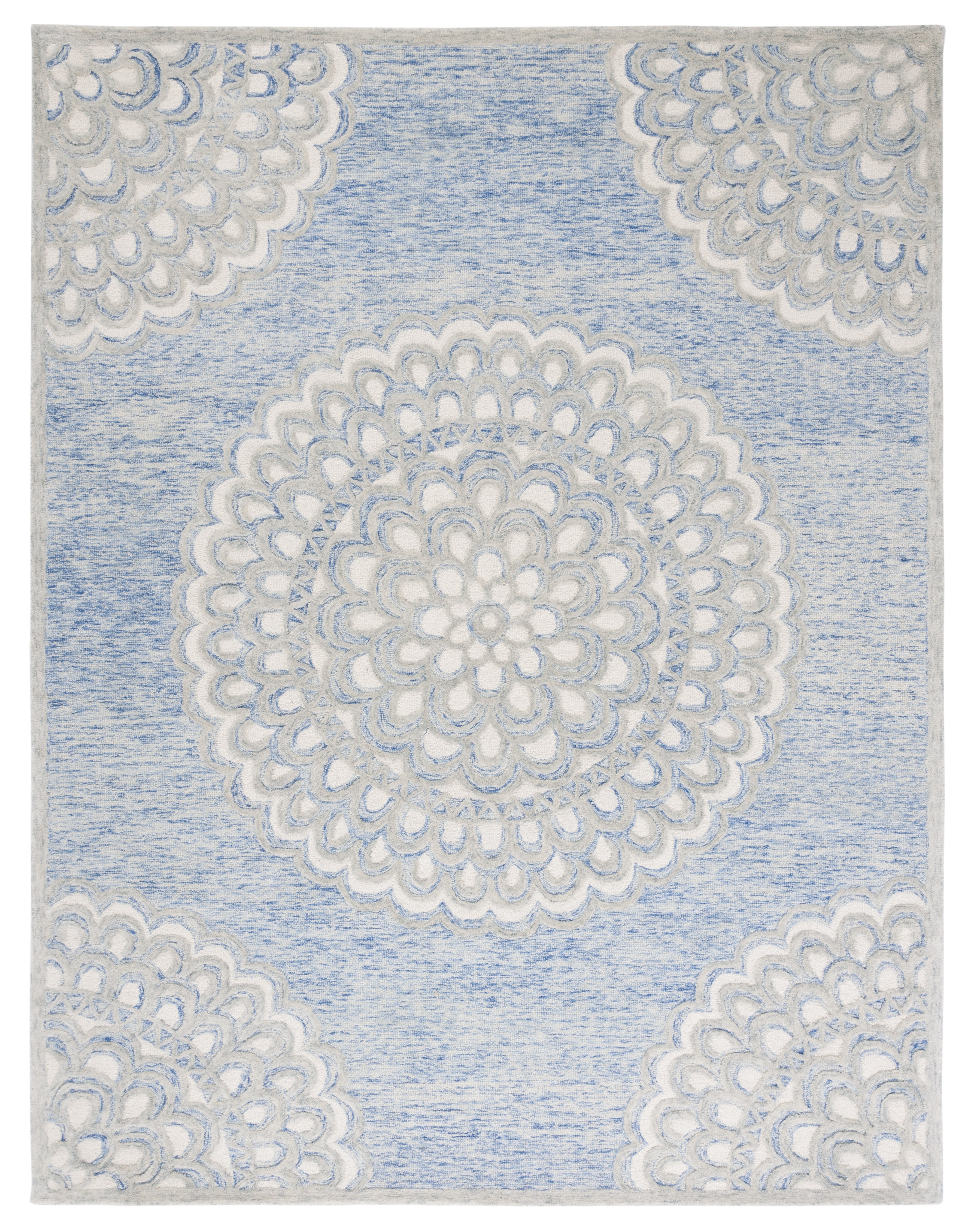 Safavieh Metro Denholm Medallion Area Rug, Blue/Ivory, 8' x 10'