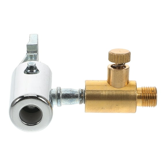 Portable Quick Inflate Air Pump Adapter with Threaded Mouth for Car Tires Bike Tubes and