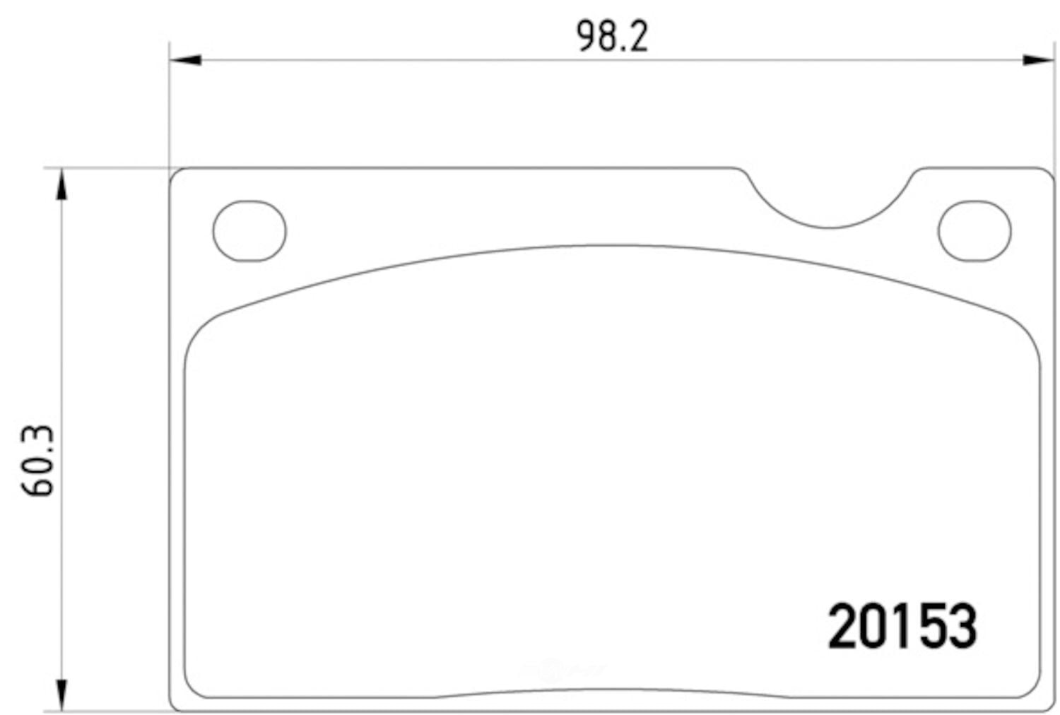 Hella 355018391 OEM - OE Formulated Friction Material