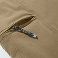 thumbnail image 6 of Hinvhai Mens Pants Clearance, Men Solid Button Zipper Belt Quick-drying Detachable In Two Trouser Khaki 8(XL), 6 of 7