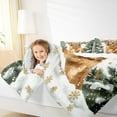 thumbnail image 4 of Homewish Cartoon Puppy Dog Bedding Comforter Set,Winter Pine Tree Twin Comforter Sets,Gold Xmas Tree Bedding Set For Boys Kids,Breathable Home Decor Reversible,2 Pieces, 4 of 8