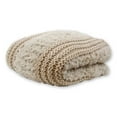 thumbnail image 3 of Donna Sharp Plush Knit Throw Taupe, 3 of 5