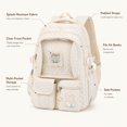 thumbnail image 6 of Teen Girls Backpack For School Pastel Striped Aesthetic 90s Style Lightweight Casual Bookbag Daily Shoulder Purse, 6 of 7