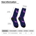 thumbnail image 2 of Balery Eggplant Calcetas Largas con Estampado para Hombre y Mujer – Suaves y Transpirables, Talla Única (US 5-11), 2 of 6
