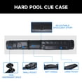 thumbnail image 5 of GSE Games & Sports Expert 2x2 Hard Oval Billiard Cue Case. Pool Cue Stick Carrying Case, Billiard Pool Cue Accessories (5 Colors Available), 5 of 8