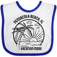 thumbnail image 3 of Inktastic Summer Vacation Mode Pensacola Beach Florida Boys or Girls Baby Bib, 3 of 4