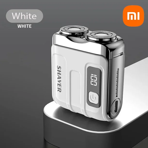 Xiaomi-Afeitadora eléctrica inteligente R-18, Afeitadora para el hogar y el coche, pantalla Digital, Mini Afeitadora recargable de doble hoja, potentes regalos para hombres
