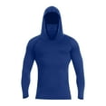 thumbnail image 3 of Mens Ice Silk Compression Thermal Shirts Hoodie with Mask Long Sleeve Winter Sports Base Layer Top Active Sun Shirt, 3 of 8