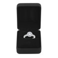 thumbnail image 3 of 1.00 Carat T.W. Diamond Round Frame 14K White Gold Engagement Ring, 3 of 4