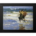thumbnail image 2 of Potthast, Edward Henry 18x15 Black Modern Framed Museum Art Print Titled - At The Beach, 2 of 5