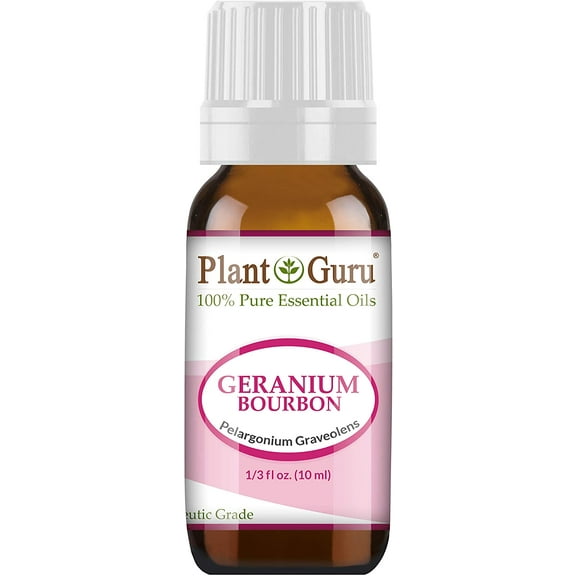 Geranium Bourbon Essential Oil 10 ml 100% Pure Undiluted Therapeutic Grade.