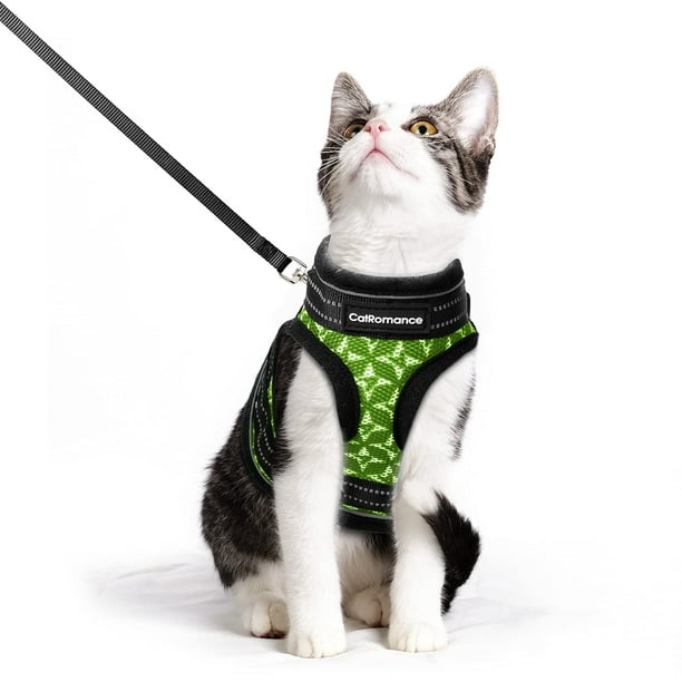 CatRomance Cat Harness and Leash, Escape Proof Kitten Harness and Leash