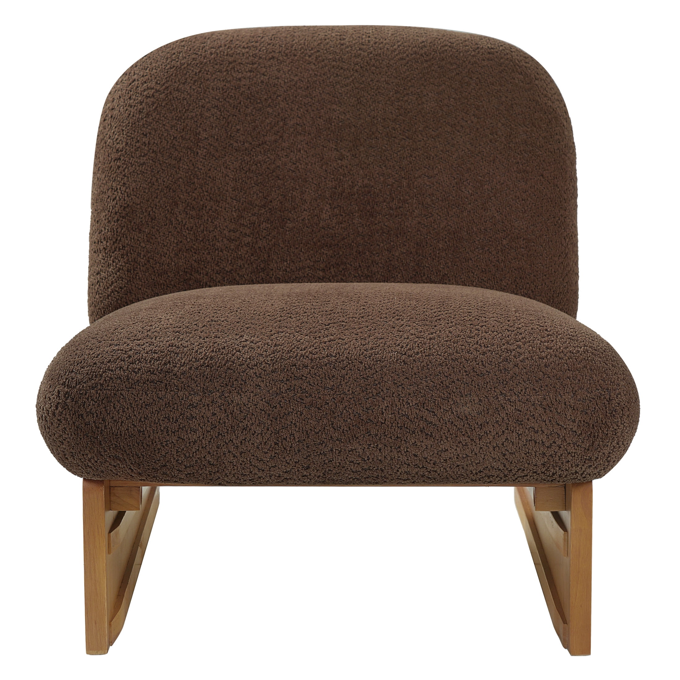Christopher Knight Home Modern Mid-Century Boucle Upholstered Accent Side Chair, Brown