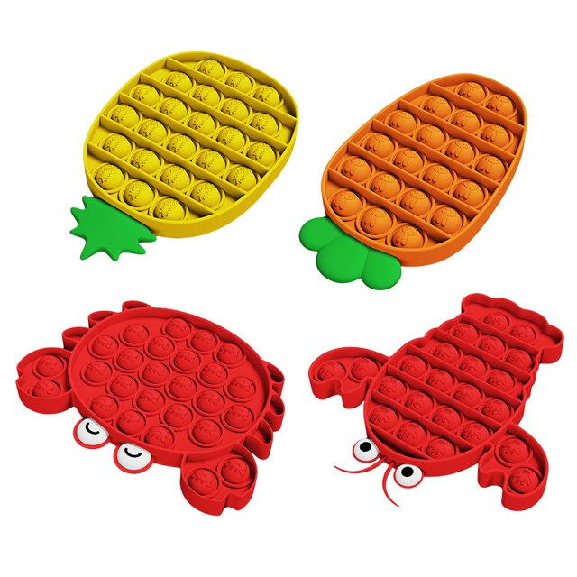 Juguete sensorial de silicona con burbujas para aliviar el estrés, juguete sensorial para adultos y niños
