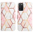 thumbnail image 1 of Case for Samsung Galaxy A03S PU Leather Marble Pattern Kickstand Wallet, 1 of 5