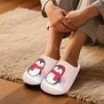 thumbnail image 3 of Chririnla Cute Penguin Womens House Shoes Soft Plush Fuzzy Comfy Non Slip Indoor Outdoor Slippers Warm Cozy Memory Foam Sole Lightweight Anti Skid, 3 of 7