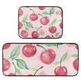 thumbnail image 2 of Watercolor Pink Cherry Kitchen Mat Set of 2 Cushioned Non Slip Rugs for Bedroom Floor Runner Mats, 2 of 7
