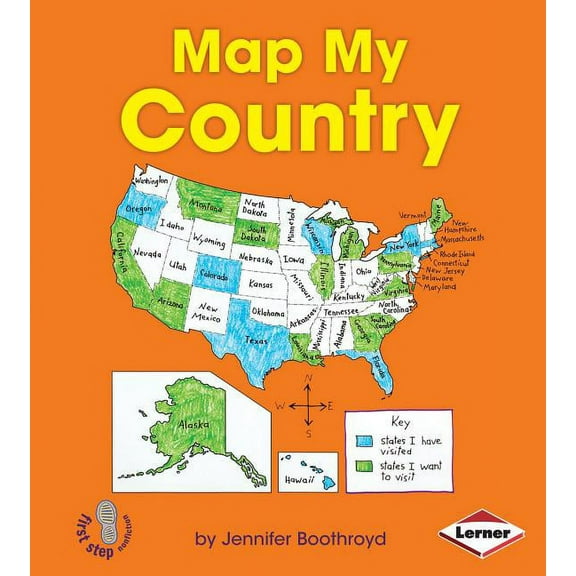 First Step Nonfiction -- Map It Out Map My Country, (Paperback)