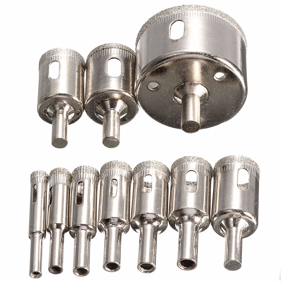 10Pack Diamond Tool Drill Bit Hole Saw Set Hole Saw Cutter For Tile