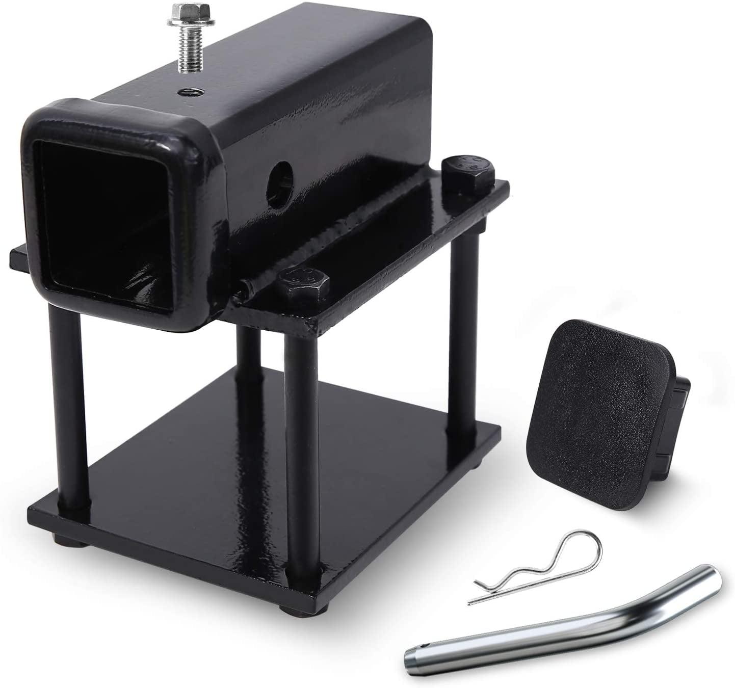 Bolt on RV Bumper Hitch Receiver Adapter Fits 4 4.5" Beam, 2" Receiver