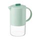 thumbnail image 1 of Glass Water Jug With Lid Kitchen Coffee Pot 1500ml Light Green, 1 of 5