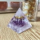 thumbnail image 1 of Natural Crystal Quartz Chip Decorative Resin Stand - Office Desk Tabletop Ornament Stylish Gift Idea With Crystal Tower, 1 of 6