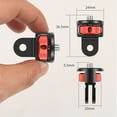 thumbnail image 6 of Aluminum Alloy Two-card Slot 1/4 inch Screw Tripod Adapter 360Rotating Mount Holder For Gopro For Insta360, 6 of 8